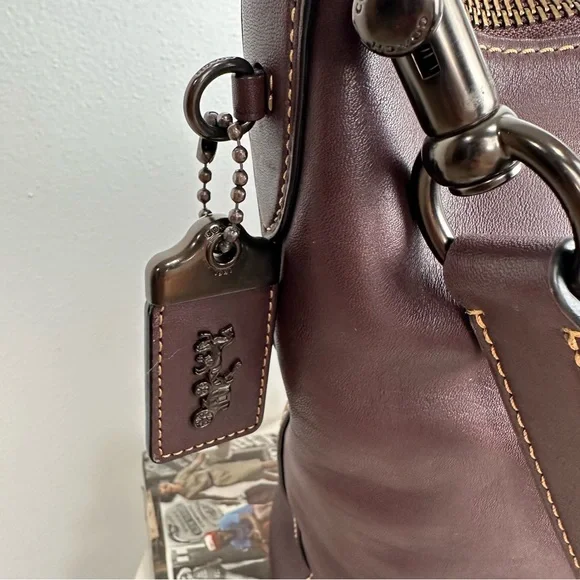 Coach 1941 Duffle Leather Bag Oxblood Rare Original Archive - Picture 3 of 9